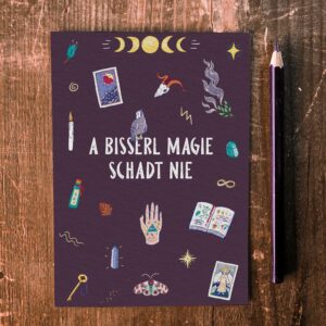 Karte Bierdeckel Rauhnacht bayerisch